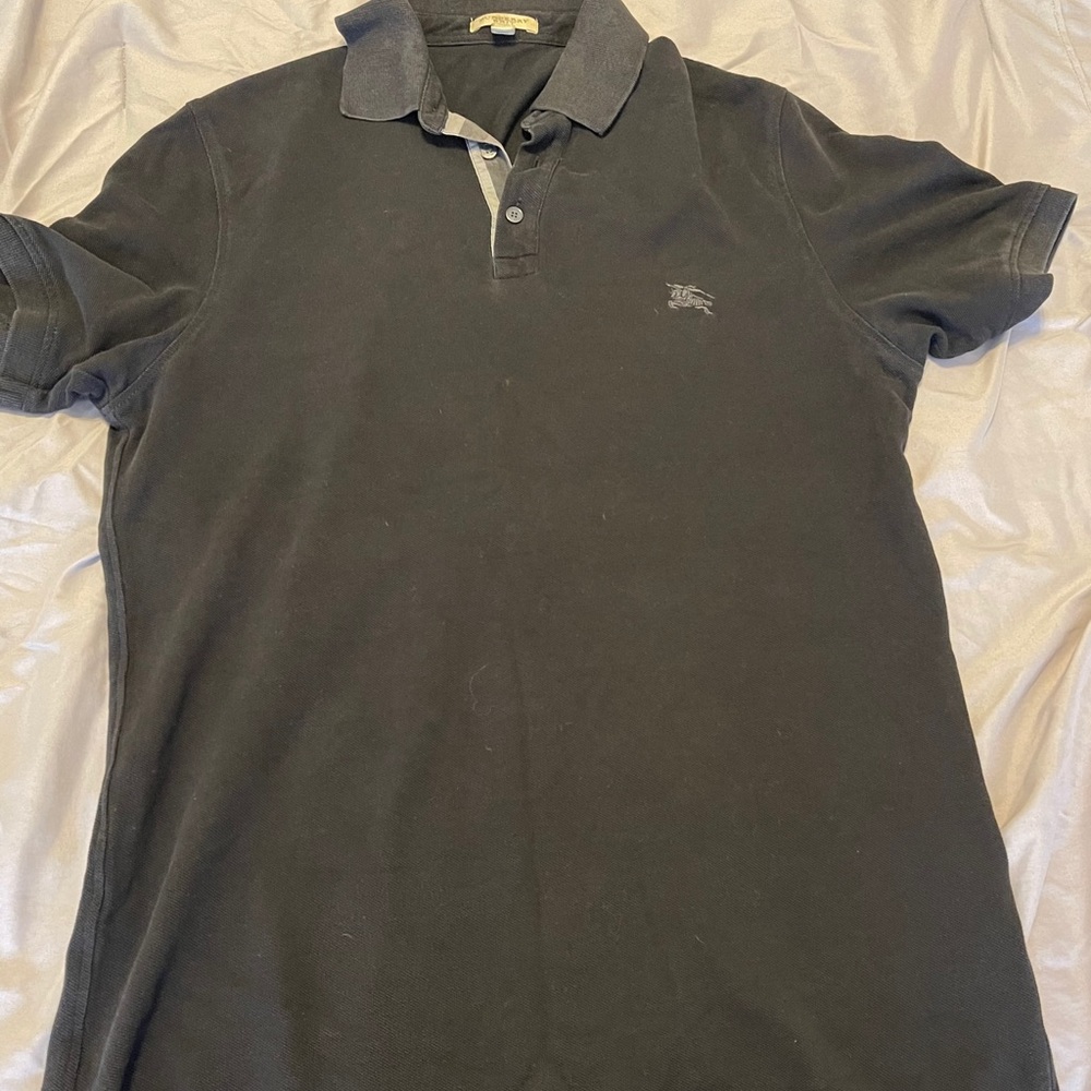 Burberry black polo 👕